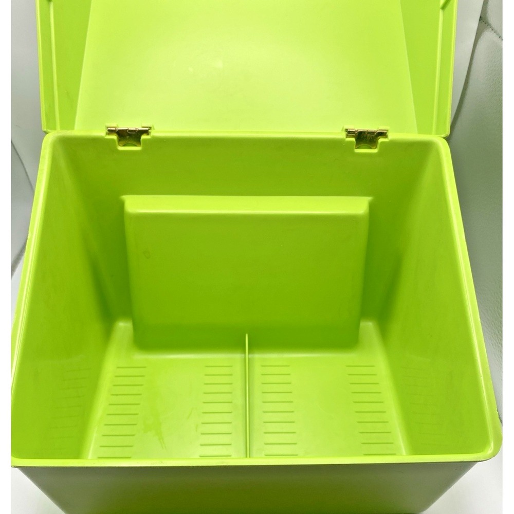 Vintage Betty Crocker Recipe Card Library File Box Green Apple/Avocado BOX ONLY - Picture 3 of 8